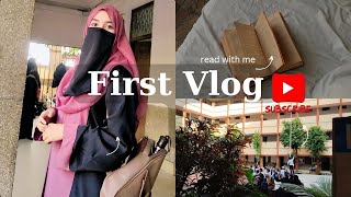 First Vlog kaise bnay or ky bole  how to shoot first Vlog in 2024  🫣🤭 [upl. by Naillimxam]