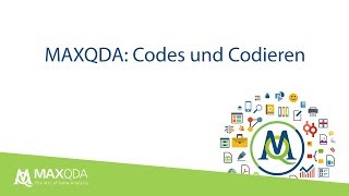 Grundlagen des Codierens mit MAXQDA [upl. by Jump743]