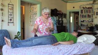 Therapeutic Touch Demo with client lying down [upl. by Latea]