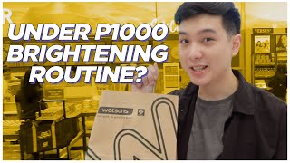 Under P1000 BODY BRIGHTENING  LIGHTENING Skincare Routine from WATSONS Filipino  Jan Angelo [upl. by Zannini]