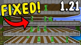 I FIXED the CREEPER FARM In Minecraft Bedrock 121 [upl. by Peirce]