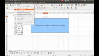 Macros e Menus em LibreOffice Calc [upl. by Enalda]