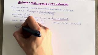 MinimumMean Squared Error Estimator MMSE  Schätztheorie [upl. by Ahsyak]