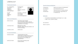 Lebenslauf in Word erstellen  professioneller Lebenslauf Tabellarisch Tutorial Vorlage [upl. by Nnylorac325]