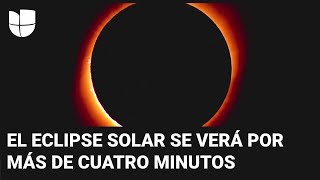 La ciudad de Texas donde se verá la totalidad del eclipse solar por más de cuatro minutos [upl. by Ivel]