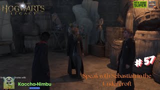 HOGWARTS LEGACY  Speak with Sebastian in the Undercroft  NVIDIA RTX 4080 SUPER  AMD R7 5800X [upl. by Ttehr]