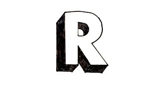 How to Draw the Letter R in 3D [upl. by Rowan288]