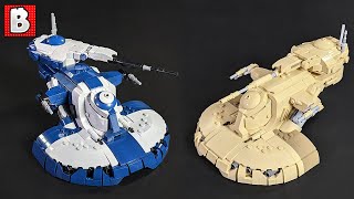 LEGO AAT Star Wars MOC Update Trade Federation and Separatist Colors  Minfig Scale [upl. by Arihsaj388]