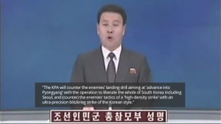 NKorea warns of preemptive strikes vs South [upl. by Lrae]