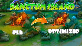 MLBB Optimized Sanctum Island VS OLD Map Ultra Setting [upl. by Rehposirhc]