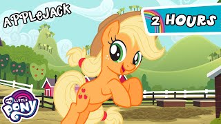 My Little Pony Friendship is Magic  Applejack BEST Episodes  2 Hour Compilation  MLP Episodes [upl. by Doria]