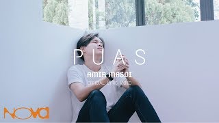 AMIR MASDI  Puas Official Lyric Video [upl. by Cirtap]