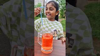 How to make the best JUICE🥤 food colour for your SIBLINGS😱 DiyaIshwarya shorts [upl. by Anneres985]