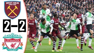 IMBANG ✅ Hasil Pertandingan Liverpool Vs Westham 22 😤 Gol Robertson 🥶Evaluasi Klopp🔴YNWA [upl. by Kamal]