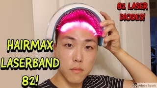 HAIRMAX LASERBAND 82 REVIEW FOR HAIR LOSS TREATMENT [upl. by Aselehc]