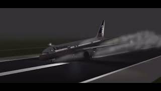 britannia airways flight 226A  ￼crash animation ￼ [upl. by Adalard]