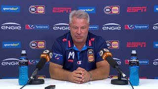 Dean Vickerman press conference vs Tasmania  Championship Series Game 5 [upl. by Joette]