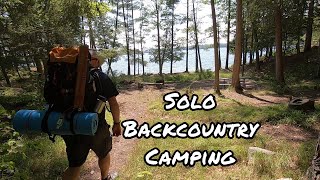 Solo Backcountry Camping  Frontenac Provincial Park  July 2020 [upl. by Delogu]