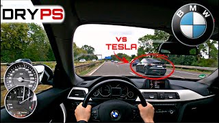 BMW 320d GT F34  TOP SPEED DRIVE ON GERMAN AUTOBAHN  POV [upl. by Loresz]