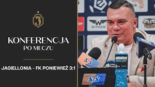 Konferencja po meczu Jagiellonia  FK Poniewież 31 [upl. by Ahtanoj]