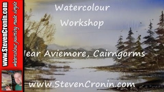 Near Aviemore Cairngorms Part 1 of 3 Watercolor Landscape Painting Tutorial [upl. by Olegnalehcim]