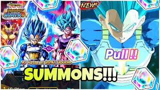 💎7300 CHRONO CRYSTAL SUMMONS FOR LL SSBK GOKU AND SSBE VEGETA💎 MY UNLUCKIEST SUMMONS [upl. by Annayar]