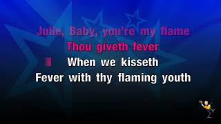 Fever  Peggy Lee KARAOKE [upl. by Perlie]