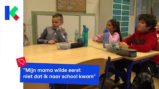 Brusselse kinderen naar school dag na de aanslag [upl. by Hudis]