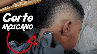 DICA DE CORTE MASCULINO ESTILO MOICANO AMERICANO  BARBEARIA DO LUCAS [upl. by Ecinahc]