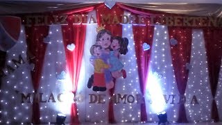 ✔DECORACIÓN DE EVENTO COLOR ROJODÍA DE LA MADRE [upl. by Ducan810]