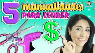 5 Manualidades que puedes ✂️ VENDER y GANAR DINERO 🤑 desde CASA  Marlene Campos [upl. by Gothurd410]