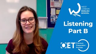 Listening Part B lesson  Occupational English Test OET with Beth at West London English School [upl. by Eob562]