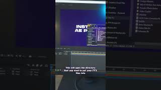 THIS is how you install After Effects presets FFX [upl. by Nilya]