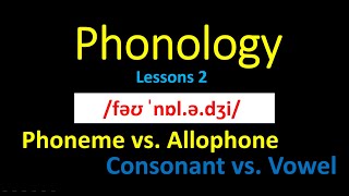 Introduction to Phonology Lesson 2 Phoneme and Allophone [upl. by Deuno]