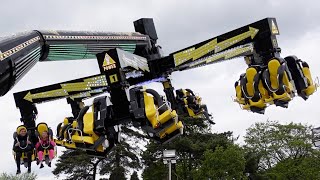 EUROPEAN RIDE IN THE UK 😮  L Vallentgoed Zamperla Power Surge  Nobles Fun Fair Vlog May 2021 [upl. by Azmah]