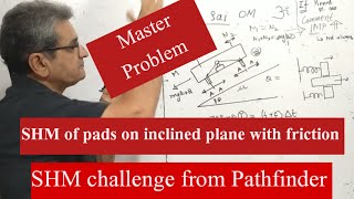 selected pathfinder SHM Rubber pads with friction on inclined planejeeadvanced pathfinderphysics [upl. by Dow]