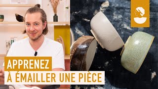 Apprenez à émailler une pièce en poterie sur Artesanecom [upl. by Ferri]