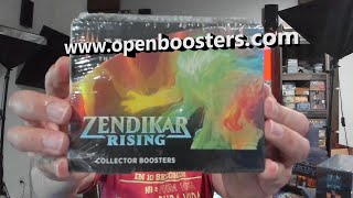 Zendikar Rising Collector whole box opening Wow this box was the worst [upl. by Danna]