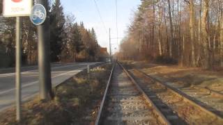 Tram Munchen  Linie 1525 MaxWeber Platz  Grunwald 22 [upl. by Langley]