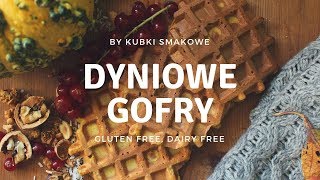 Dyniowe gofry GLUTEN FREE  Pumpkin waffles tutorialrecipe [upl. by Gunas]