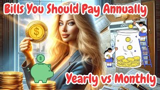 Yearly vs Monthly 10 Bills You Should Pay Annually [upl. by Brook]