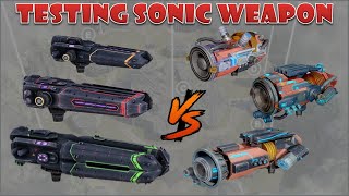 New Sonic weapons Scatter Havoc Devastator vs Halo Corona Glory test server war robots [upl. by Adnalay528]