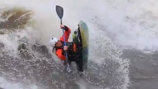 Big white water freestyle kayaking  Fresh Melt Episode 1 [upl. by Drawoh]