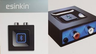 Esinkin Bluetooth Audio Adapter For ANY HOME Stereo Full Review and Demo [upl. by Alorac]