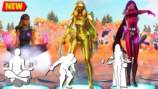 Isabelle Skin Fortnite D3NNI Skin doing All BuiltIn Dances and Emotes [upl. by Cally]