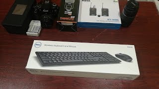 مراجعة وفتح صندوق ماوس وكيبورد وايرليس من ديل  Dell km636  Wireless Keyboard and Mouse [upl. by Bamby486]