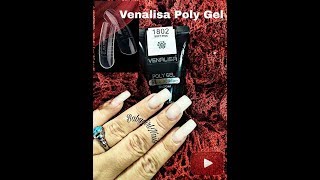 HOW TO Venalisa Poly Gel Complete Review amp Tutorial Using Dual Forms MUST SEE [upl. by Adnuahs555]