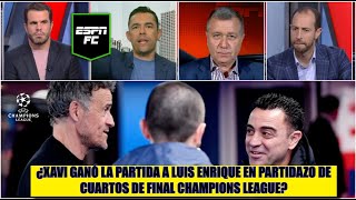 BARCELONA VENCIÓ al PSG en partidazo de Champions XAVI ganó tácticamente a LUIS ENRIQUE  ESPN FC [upl. by Ycniuq]