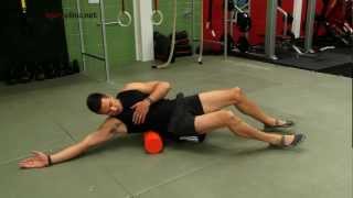 QL muscle  lower back side exercise with foam roller [upl. by Dixon]