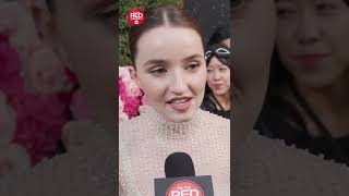 Hear Kaitlyn Dever talk with On The Red Carpet about filming Rosaline [upl. by Forkey526]